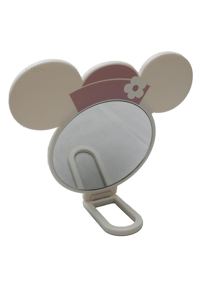 Daiso Minnie Die Cut Hand Mirror - Pink - Image 2